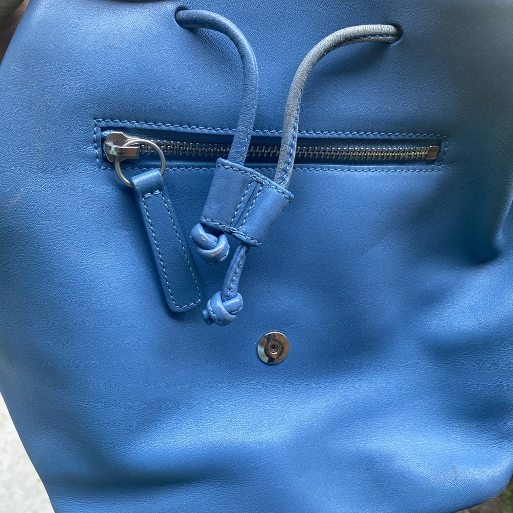 Vintage Coach Legacy Baby Blue Leather Backpack - Picture 5 of 10